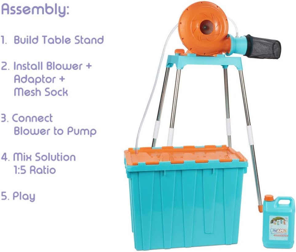 Little Tikes FOAMO Foam Machine is an Easy-to-Assemble Foam Making Toy Perfect for Birthdays, Celebrations or Any Day You Want an Awesome Foam Party