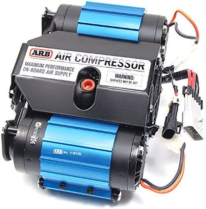 '12V' On-Board Twin High Performance Air Compressor, Ideal for Air Lockers Locking Differentials, Tire Inflator, Air Horn, Air Tools and Pneumatic Tools.