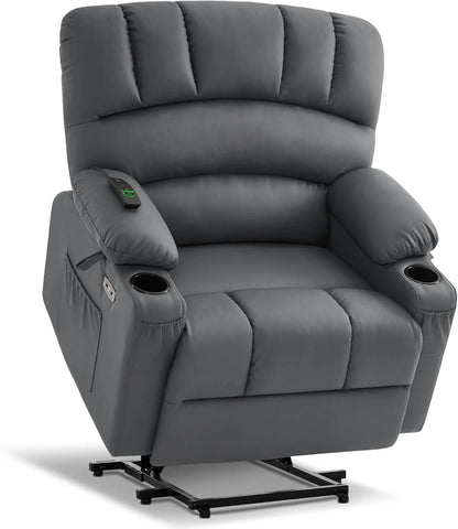 Heated Lift Recliner for Seniors with USB & Cup Holders