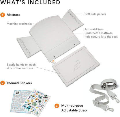 Kids' ride-on luggage and in-flight beds - Help your kids relax and sleep on the plane - Approved by multiple airlines - Best for ages 3 - 7