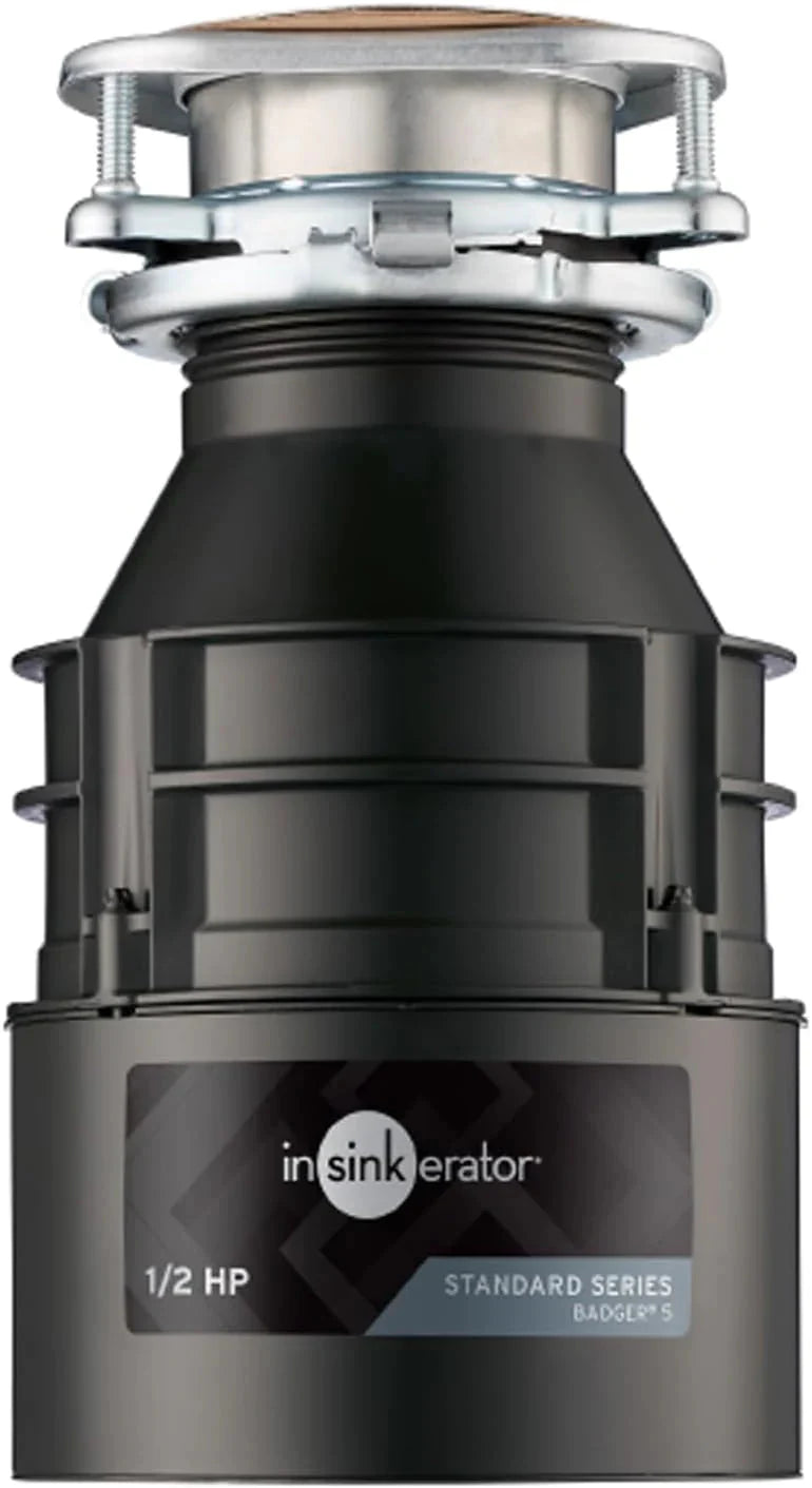 InSinkErator Badger 5 Garbage Disposal, Standard Series 1/2 HP Continuous Feed Food Waste Disposer