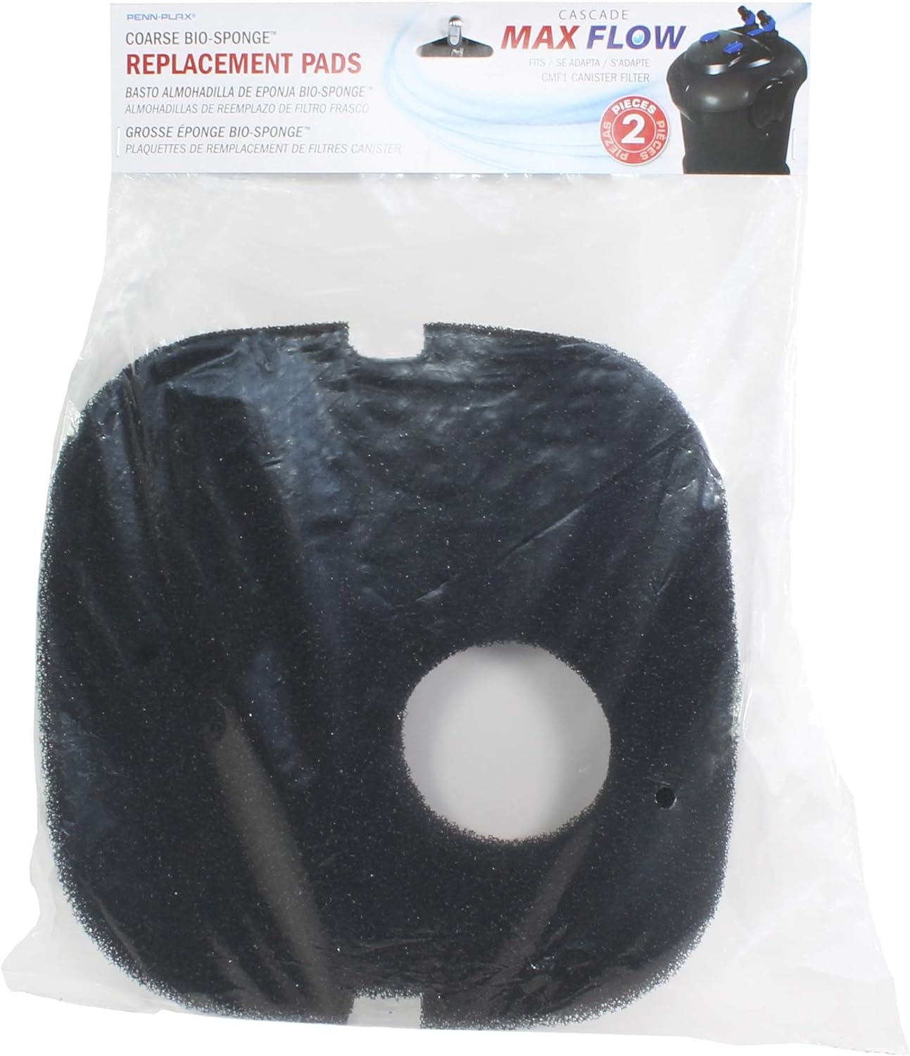 Cascade Max Flow Aquarium Canister Filter – Great for Extra Large Fish Tanks – Perfect for 250+ Gallon Aquariums – 820 Gallons per Hour (GPH)