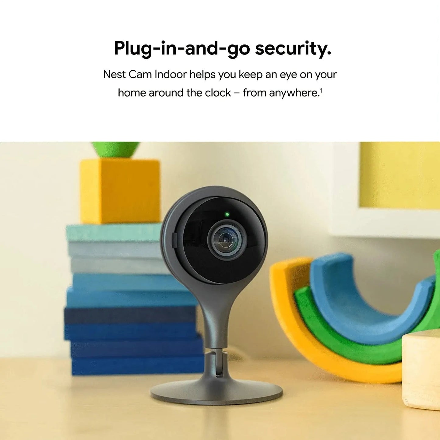 Google Nest Cam Indoor Wired Indoor Camera, For Home Security