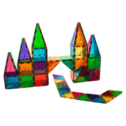 MAGNA TILES Classic 100 Piece Magnetic Construction Set, The ORIGINAL Magnetic Building Brand