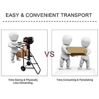 LEADALLWAY Boat Motor Stand, Heavy Duty Pro Outboard Engine Carrier Cart Dolly