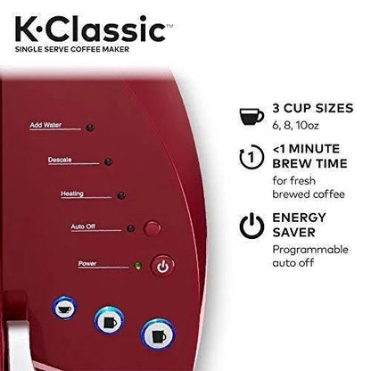 Keurig K-Classic Single Serve K-Cup Pod Coffee Maker – Rhubarb