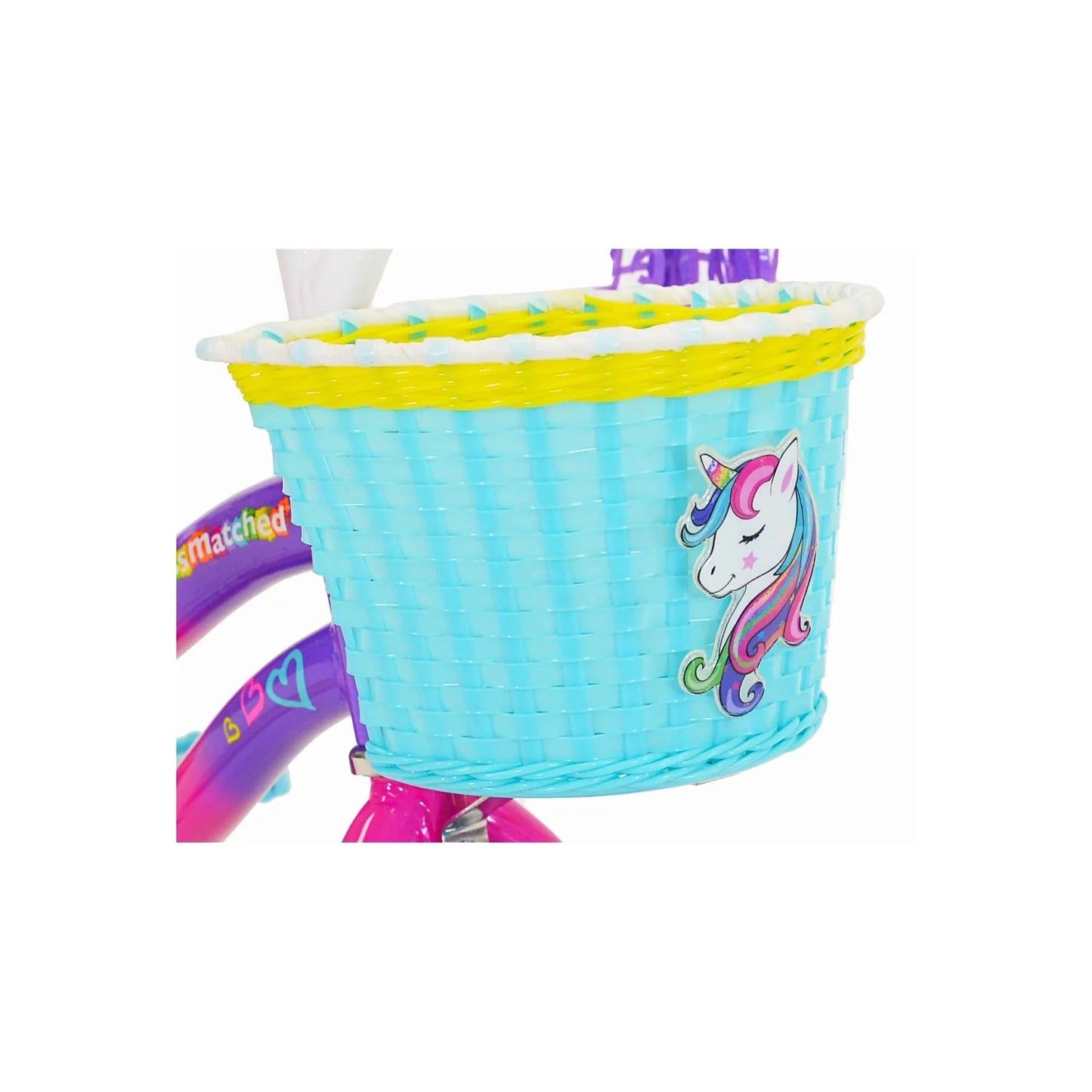 LittleMissMatched 12 In. Let You Be You Unicorn Bike . Pink and Purple