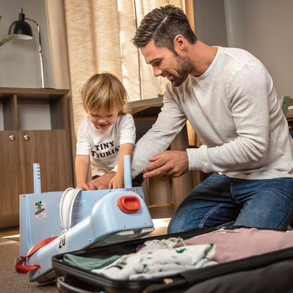 Kids' ride-on luggage and in-flight beds - Help your kids relax and sleep on the plane - Approved by multiple airlines - Best for ages 3 - 7