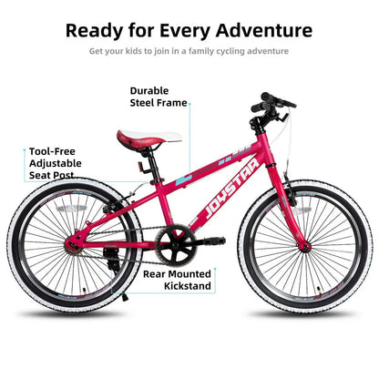 JOYSTAR Lubbock 20" 24" Kids Mountain Bike Single Speed Bicycle