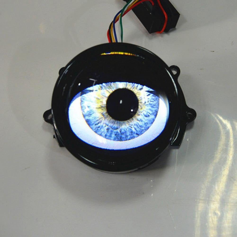 LED Demon Eyes Demon Eyes headlights, Dynamic Demon Eyes car headlights, adjustable eye pattern, mini projector lens light controlled by phone, suitable for any car