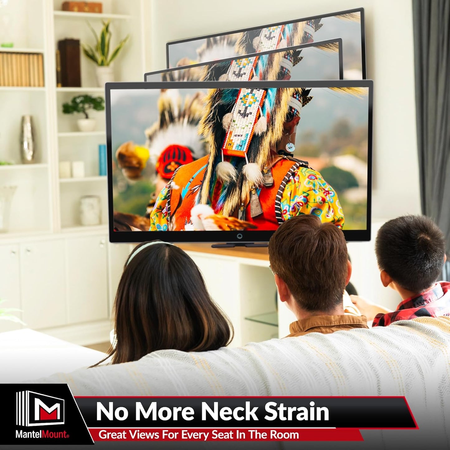 MantelMount MM540 Fireplace TV Mount, 40–80", Auto-Straightening