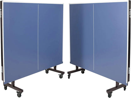 JOOLA Inside Professional MDF Indoor Ping Pong Table with Quick Clamp Table Tennis Net and Post Set - 10 Minute Easy Assembly - Tournament Quality - Foldable with Single Player Playback Mode