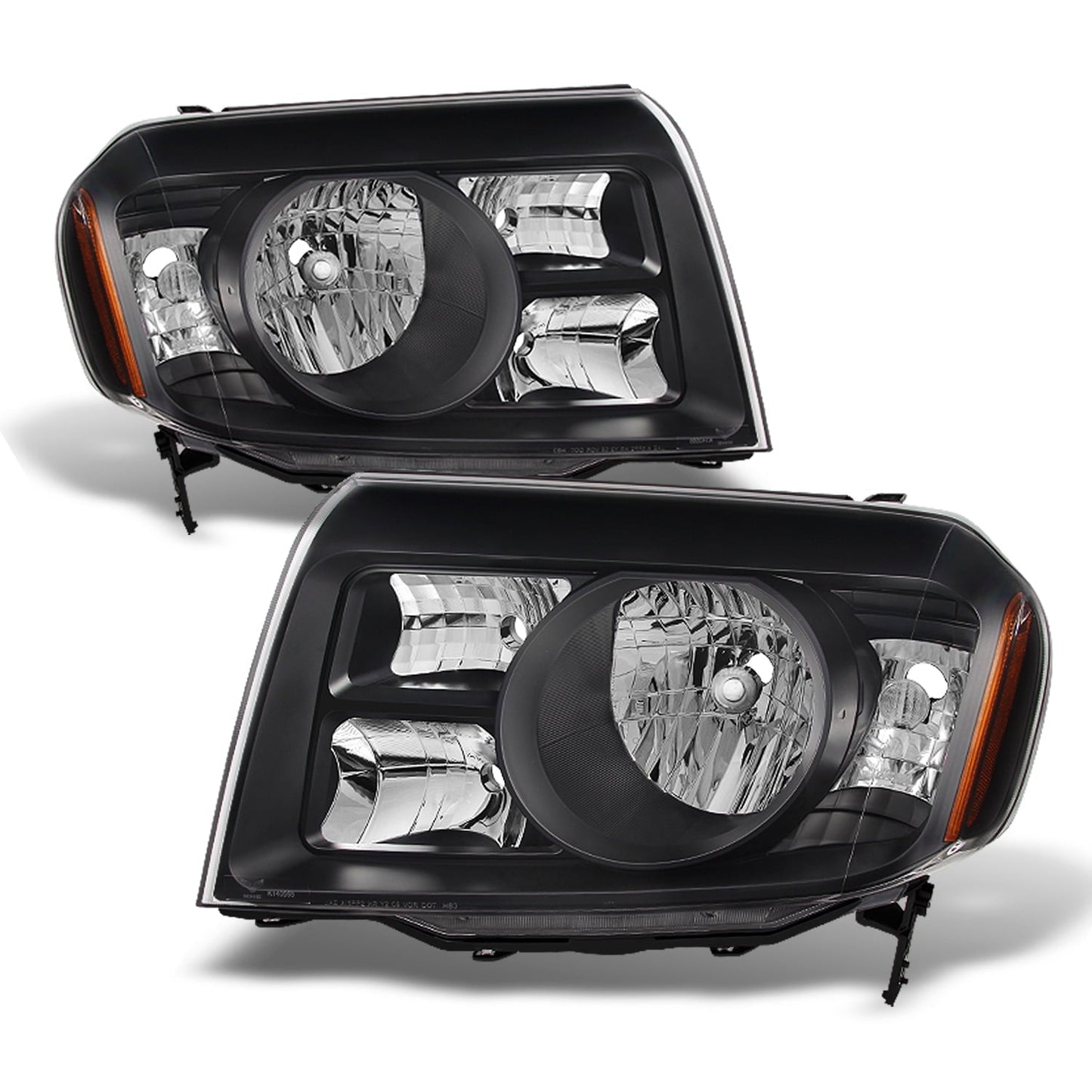 '- Change the pair Settings for Honda Pilot SUV black headlight driver left + passenger right