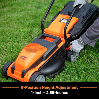 LawnMaster Cordless 13-Inch Lawn Mower 24V Max with 2X4.0Ah Battery and a Charger