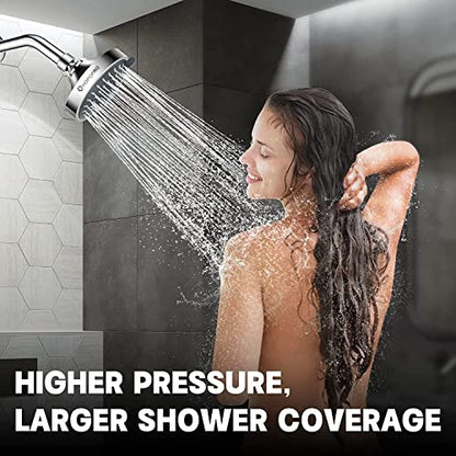 HOPOPRO NBC News Recommended 5 Modes High Pressure Shower Head 4.1 Inch