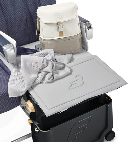 JetKids by Stokke Travel Bundle - Includes Kid's Ride-On Suitcase & In-Flight Bed + Crew BackPack - Best for Ages 3-7