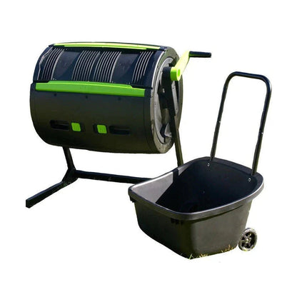 Maze 65-Gallon Compost Tumbler and Cart Set