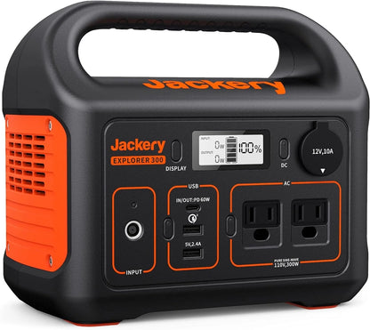 Jackery Portable Power Station Explorer 300, 293Wh Backup Lithium Battery, 110V/300W
