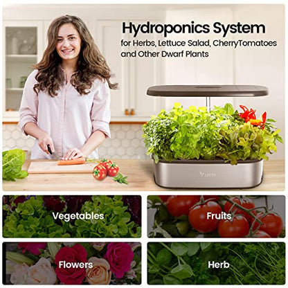 LetPot LPH-SE Hydroponics Growing System, 12 Pods Smart Herb Garden Kit Indoor