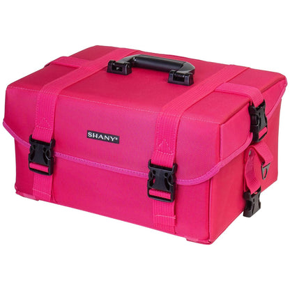 Jet Black Vinyl Cosmetic Case Travel Bag