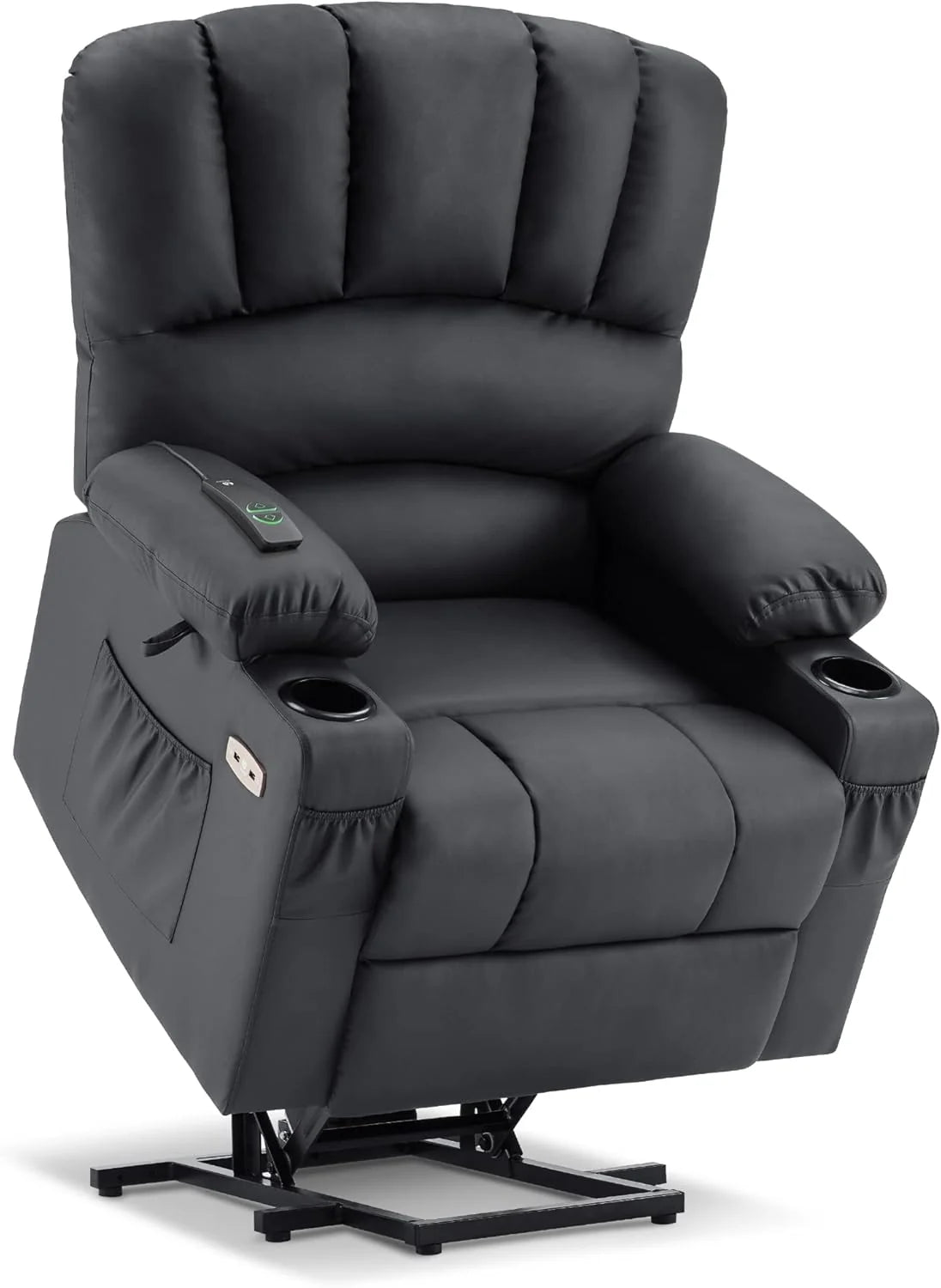 Heated Lift Recliner for Seniors with USB & Cup Holders
