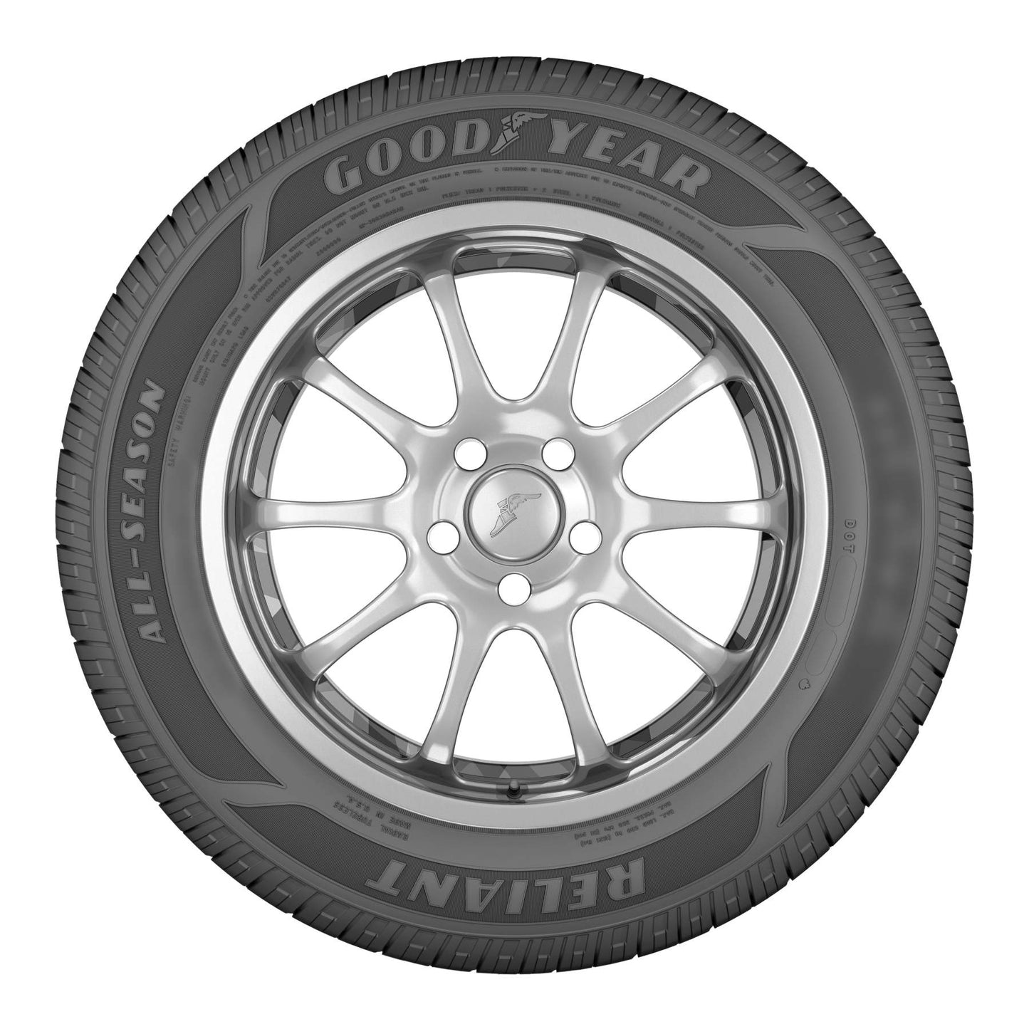 Goodyear Reliant All Season Tire 205/55R16 91V – Enhanced Wet Grip & Quiet Ride