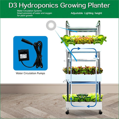 Hydroponics Growing System Plant Germination Kits Hydrophonic Planter for Indoor Garden Vegetable Herb Microgreens Growing Aerogarden Gardening Gifts 36 Large Pods(≈ 5X Small Pods)