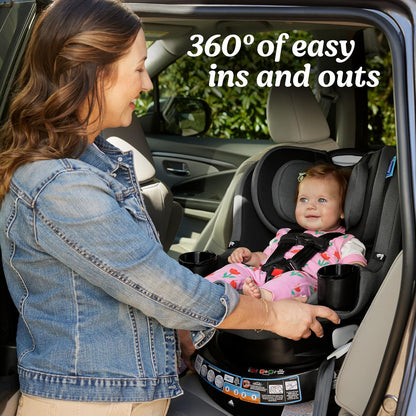 Graco EasyTurn 360 Convertible Car Seat, Rotating, Cyran