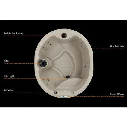Lifesmart Spas 4 - Person 13 - Jet Oval Plug And Play Hot Tub