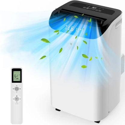 14000 BTU Portable Air Conditioners with Remote Control, 3-in-1 Free Standing Cooling AC Unit with Fan & Dehumidifier, Cools Room up to 700 sq.ft, Smart/Sleep Mode,3 Speed,Auto Swing,24H Timer