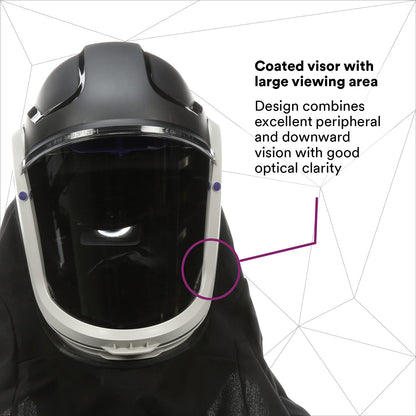 Helmet M-405, For Powered Air Purifying Respirators, Standard Polycarbonate Visor and General Purpose Shroud, 1/Case