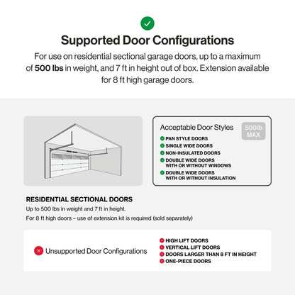 Genie Chain Drive 750 Garage Door Opener 3/4 HPC with Battery Backup, Quiet Chain Drive, Easy Installation, Includes Remotes & Keypad
